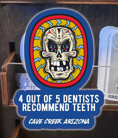Cave Creek Arizona sugar skull sticker