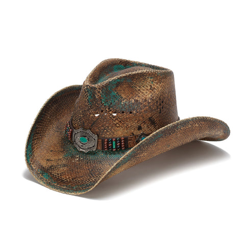 worn in cowgirl hat with turquoise