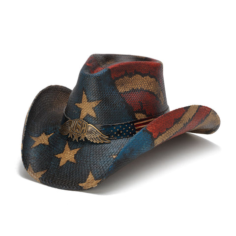 American Flag cowboy hat isolated