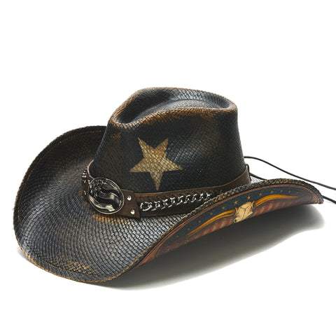 patriotic american cowboy hat