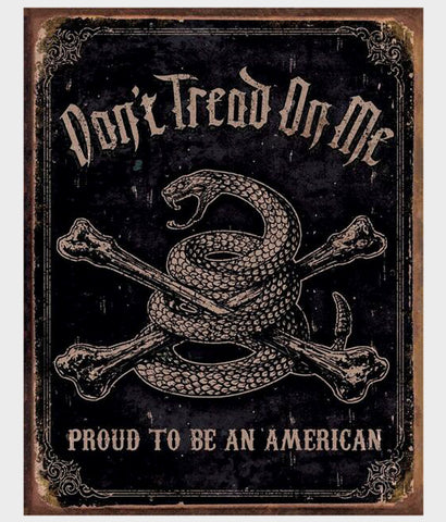 Dont Tread on Me tin sign