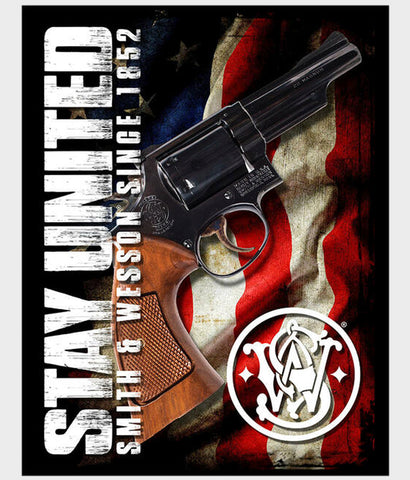 Stay United Smith and Wesson 2a tin sign