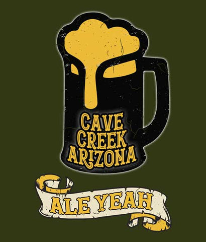 Ale Yeah Arizona beer t-shirt design closeup