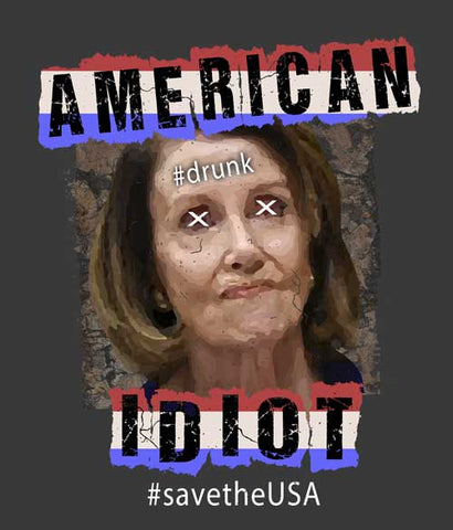 Nancy Pelosi sucks t-shirt design closeup