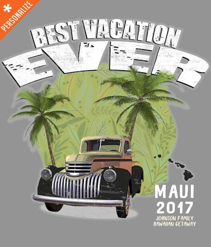 Hawaii family vacation tee shirt design