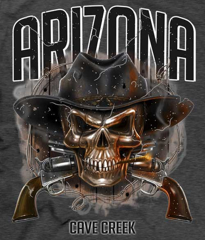 Arizona Cowboy t-shirt closeup