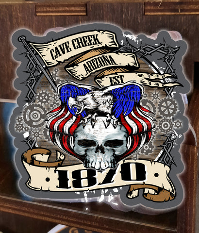 Cave Creek Arizona biker sticker