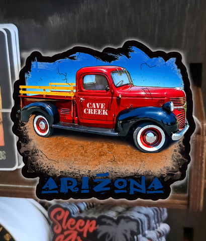 Cave Creek souvenir sticker from Arizona