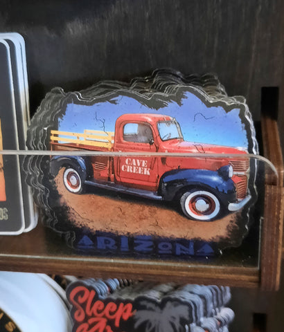 Cave Creek, AZ souvenir sticker for sale in gift shop