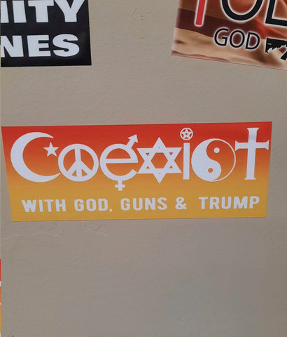 coexist bumper sticker for conservatives