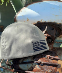 American flag on back of patriotic gun hat