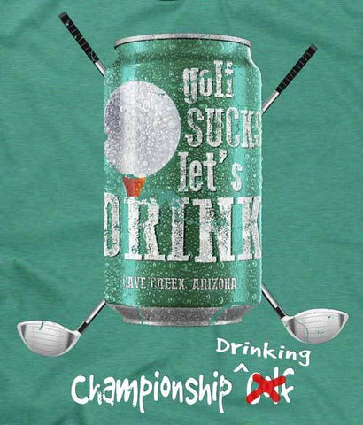 Arizona Golfing T-shirt design closeup