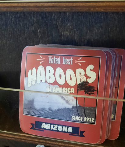 Best Haboobs Arizona sticker on display in gift shop