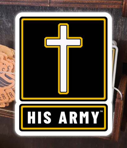 His Army™ logo sticker