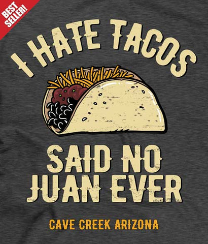 Arizona taco t-shirt design closeup