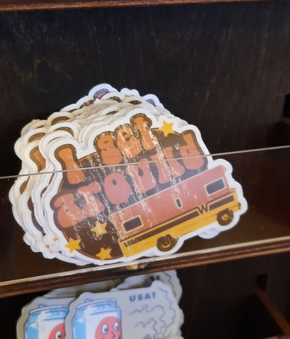 Funny RV camping sticker for sale in gift shop