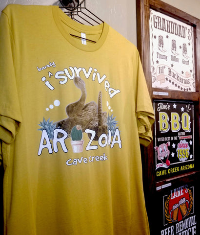 Arizona survivor t shirt in gift shop Teeslanger