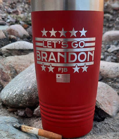 Let's Go Brandon coffee travel mug