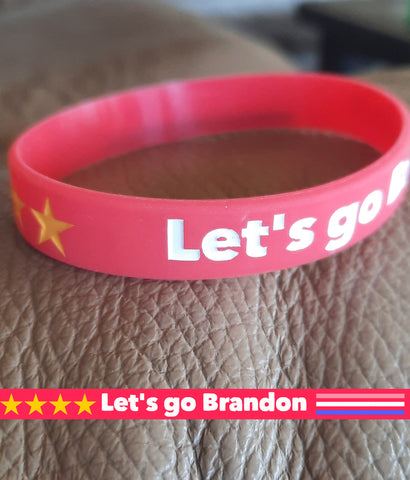 Let's go Brandon silicone bracelet