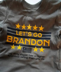 6 month lets go brandon t-shirt