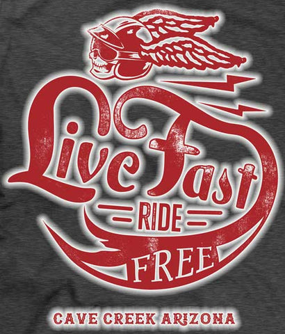Arizona biker t-shirt design closeup