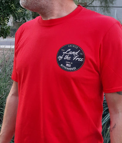 rittenhouse shirt chest print on model