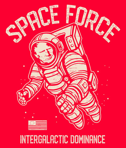 space force t-shirt design closeup
