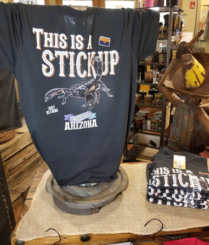 Arizona scorpion t shirt in gift shop, This is a stickup