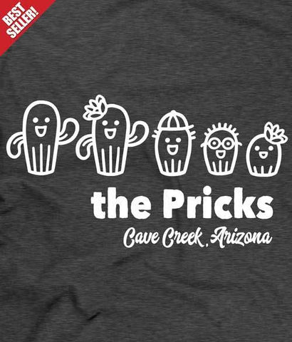 Arizona cactus family t-shirt design closeup