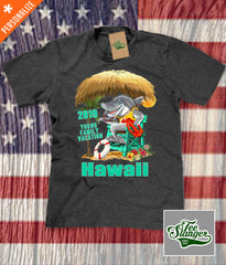 Hawaii Vacation Shirt in charcoal heather grey