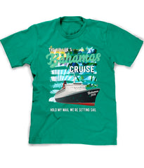 Bahamas Cruise tee in kelly green
