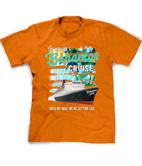 Bahamas Cruise tee shirt in orange