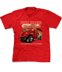 Personalized Hot Rod T-shirt in red