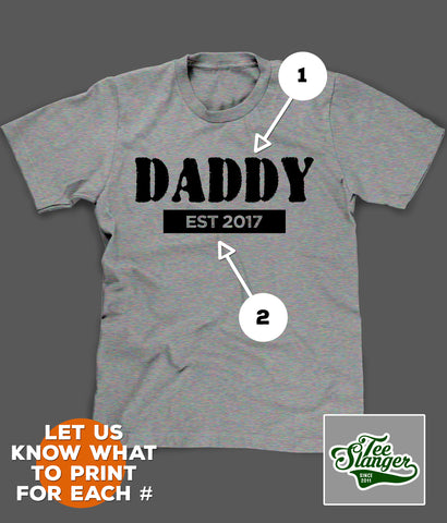 PRINTING OPTIONS FOR DAD T-SHIRT