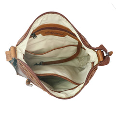 interior of top quality leather gun bag