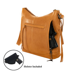 conceal carry holster in leather gun purse