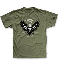 American Patriot tee shirt with Born Free Die Free