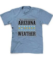 Arizona weather t-shirt in blue