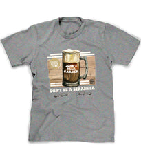 Custom Beer t-shirt in heather grey
