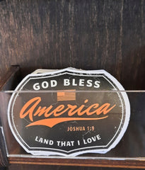 God Bless America sticker for sale in store