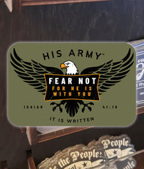 Christian patriotic sticker Fear not for He is with you