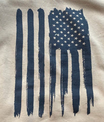 American Patriot hoodie flag print on back