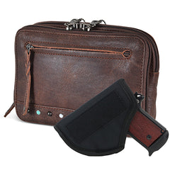 leather conceal carry fanny pack
