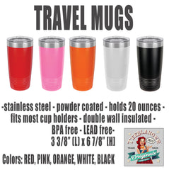 Travel Mug color choices